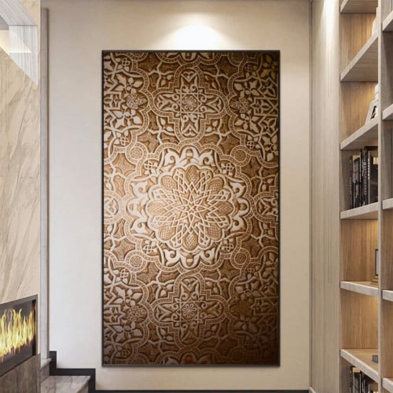 Marktna Modern design canvas painting with a hollow frame, size (60×90), one piece - Image 1