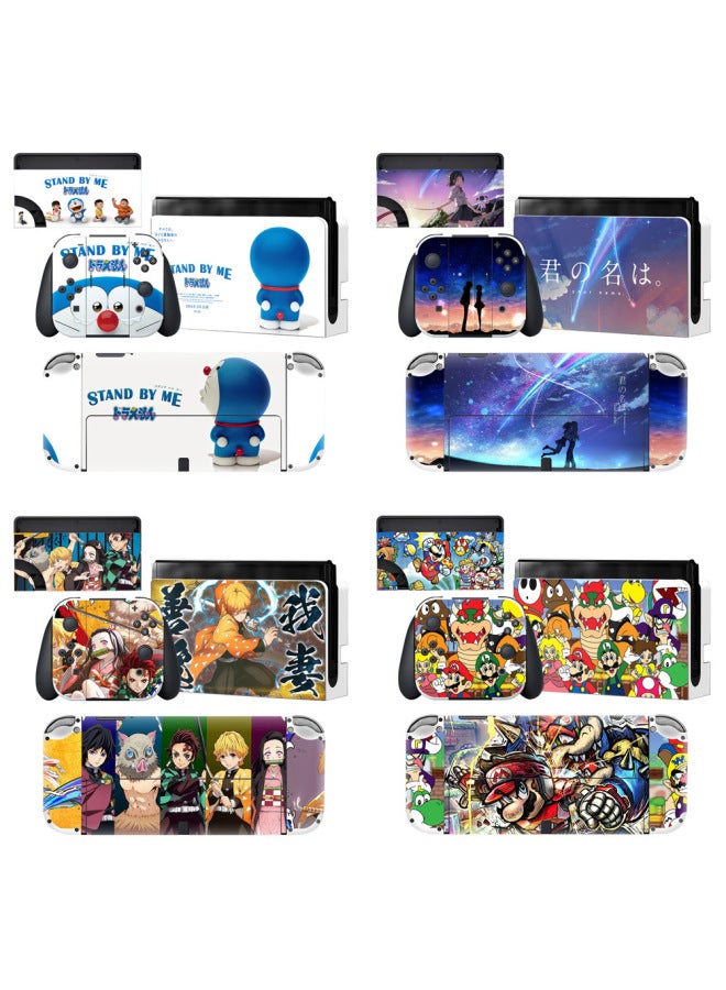 Applicable To Nintendo Switch Oled Stickers NS Stickers Switch Pain Stickers Scratch-resistant Protective Film-Color:0098 - Image 2