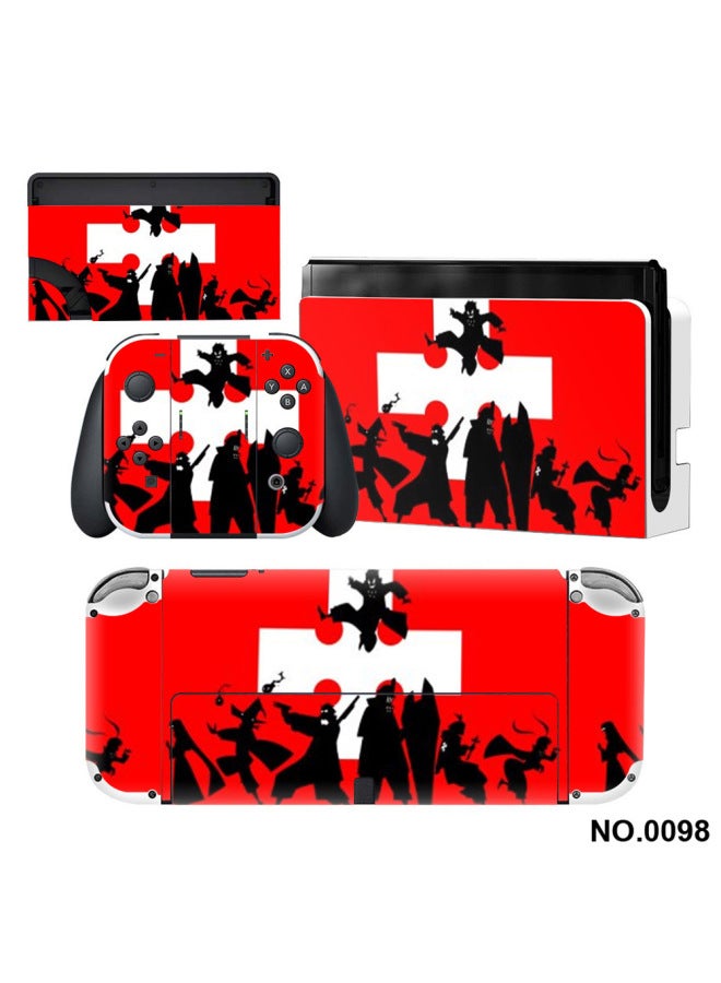 Applicable To Nintendo Switch Oled Stickers NS Stickers Switch Pain Stickers Scratch-resistant Protective Film-Color:0098 - Image 1