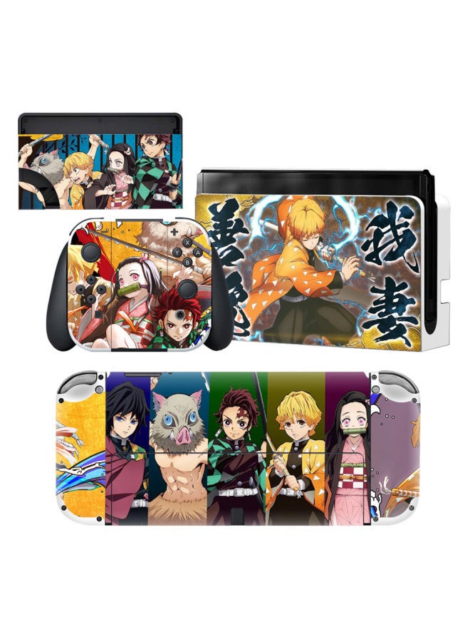 Applicable To Nintendo Switch Oled Stickers NS Stickers Switch Pain Stickers Scratch-resistant Protective Film-Color:0098 - Image 5