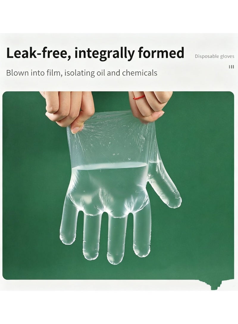 Disposable gloves for hair dyeing and cleaning, transparent plastic gloves (PE gloves) - Image 4