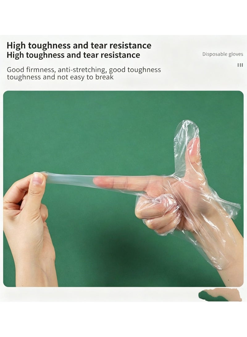 Disposable gloves for hair dyeing and cleaning, transparent plastic gloves (PE gloves) - Image 5