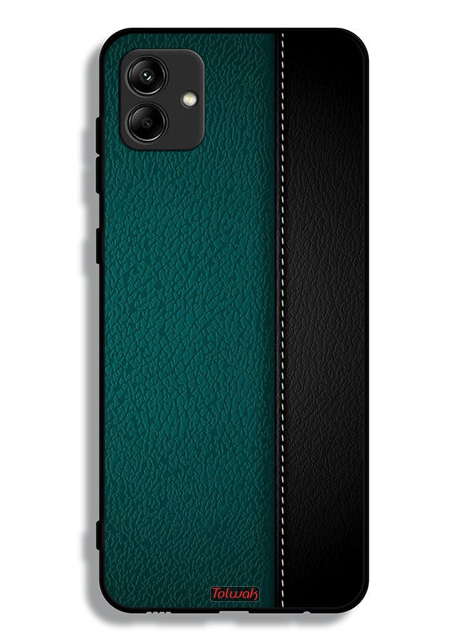 Tolwak غطاء حماية لهاتف سامسونج جالاكسي A04e بنمط جلد - Image 1