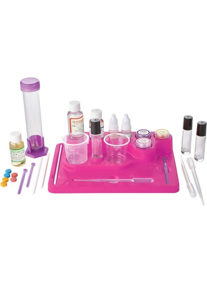 klarako Science Academy Lava Lip Gloss lab -Kit includes 33pcs to teach kids & teens cosmetic chemistry - Boys & girls make 3 colorful & funky DIY lip glosses - Image 1