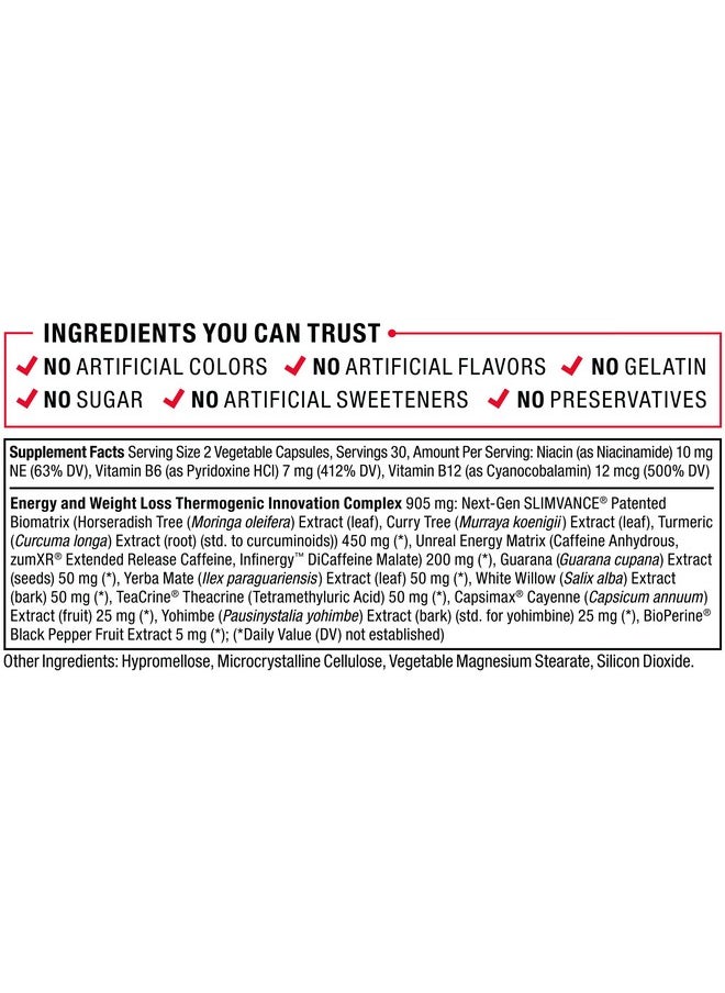 Force Factor FORCE FACTOR LeanFire with Next-Gen SLIMVANCE, 2-Pack, Advanced Energy Pills with B Vitamins and Caffeine to Boost Metabolism, Enhance Focus, and Improve Workout & Fitness Performance, 120 Capsules  - Image 5