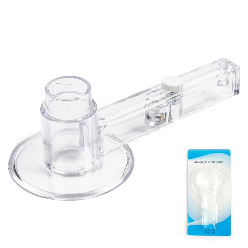 Happizza Circle Cutter Circle Paper Cutter for 58 mm225 inch Button Maker Adjustable MultiSize Button Maker Round Circular Cutter 70mm276 inch to 210mm827 inch Diameter