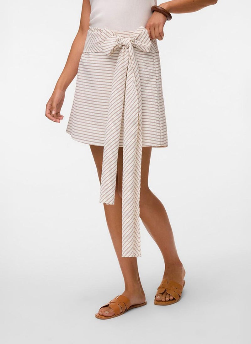 VERO MODA Women's VMMICAH Mid-Waist Short Bow Woven Skirt - Image 2