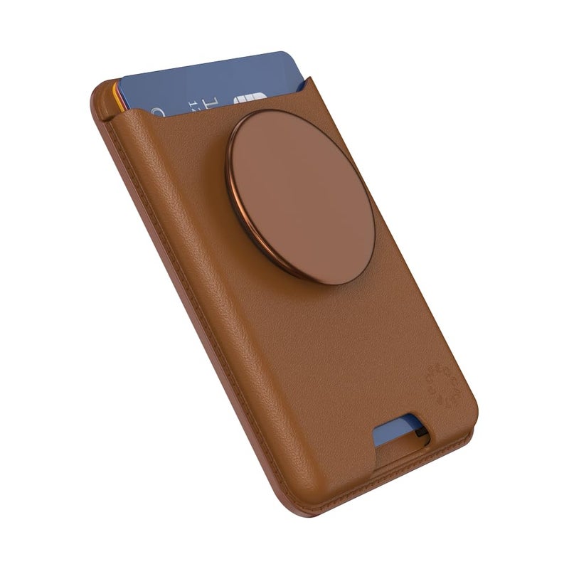 PopSockets Phone Wallet for MagSafe, Phone Card Holder with Grip, Black - Black - Image 4