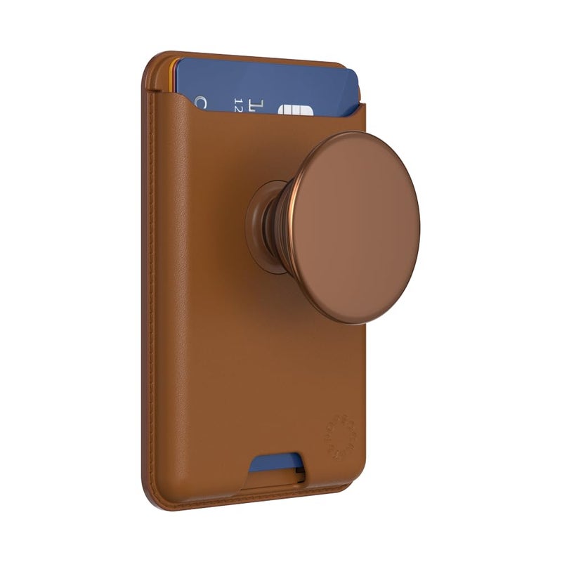 PopSockets Phone Wallet for MagSafe, Phone Card Holder with Grip, Black - Black - Image 3