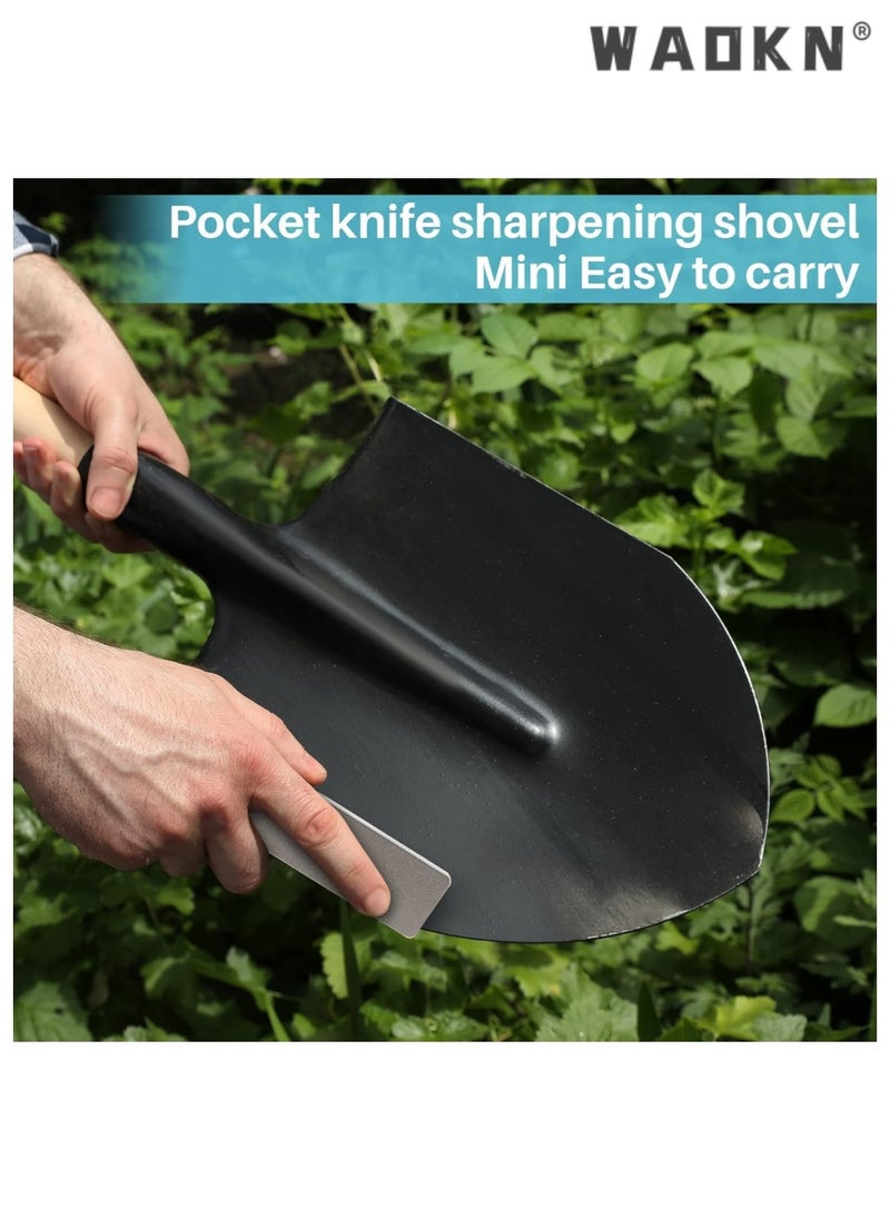 WAOKN - Mini Pocket Rectangular Sharpener Knife Stone Mini Double-sided Diamond Ceramic Sharpener Sharpening Knife Stone Tools for Scissors Knives Outdoor Kitchen Sharpen Tools - Image 1