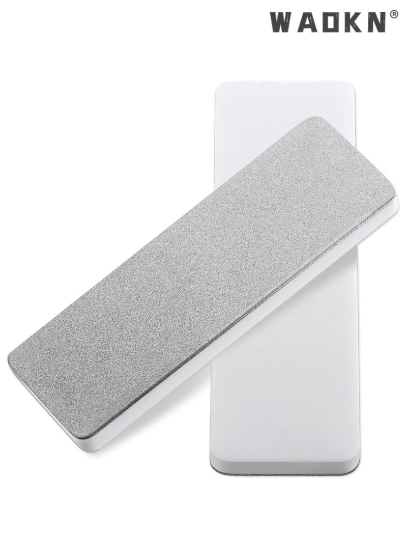 WAOKN Mini Pocket Rectangular Sharpener Knife Stone Mini Double-sided Diamond Ceramic Sharpener Sharpening Knife Stone Tools for Scissors Knives Outdoor Kitchen Sharpen Tools  - Image 1