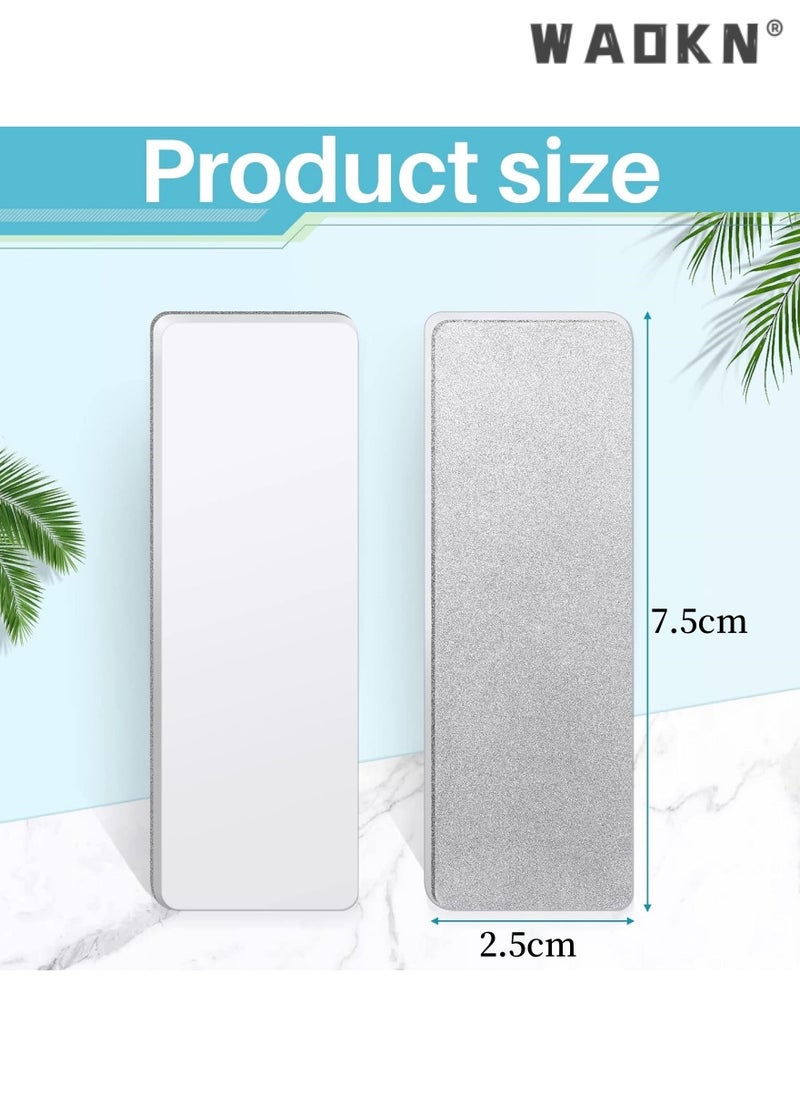 WAOKN Mini Pocket Rectangular Sharpener Knife Stone Mini Double-sided Diamond Ceramic Sharpener Sharpening Knife Stone Tools for Scissors Knives Outdoor Kitchen Sharpen Tools  - Image 4
