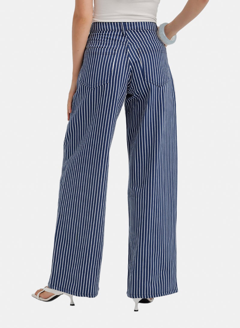 Carina Striped Straight Pants - Image 4