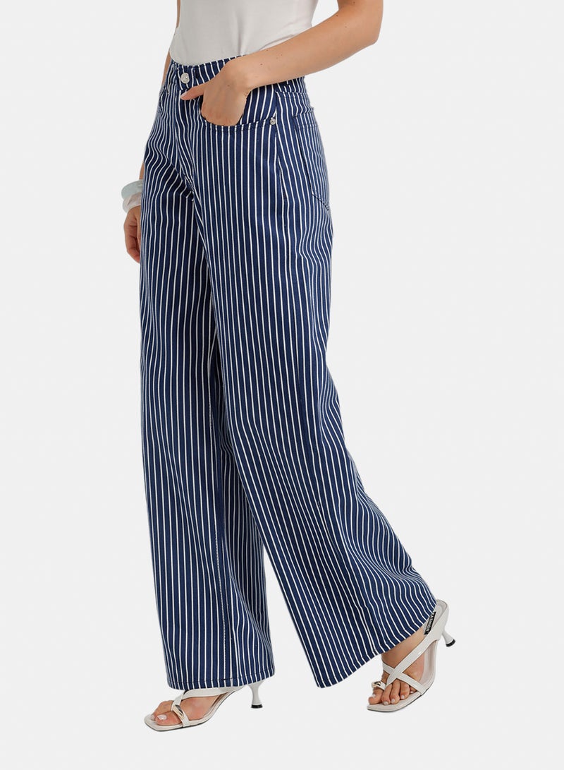 Carina Striped Straight Pants - Image 3