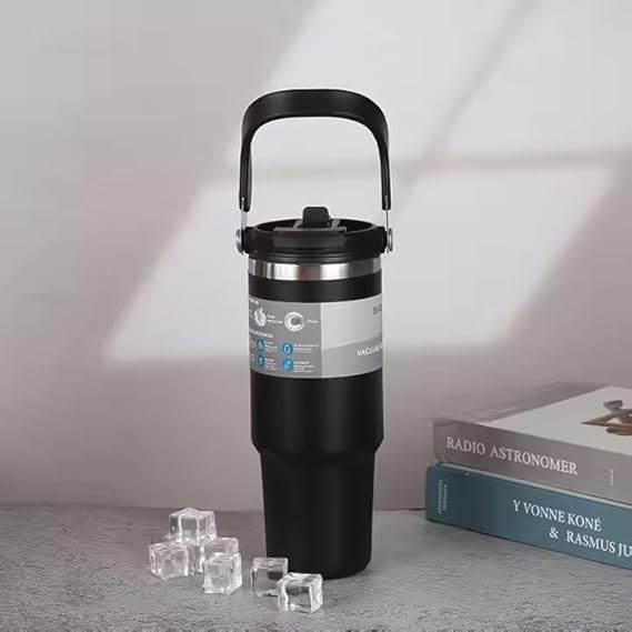 Prisma Collections Prisma Collections Stainless Steel Vacuum Insulated Tumbler 600 ml LeakResistant Bottle with Reusable Straw and Airtight Lid for Gym Travel Indoor Outdoor Use - Image 3
