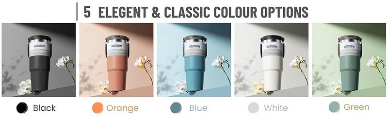 Prisma Collections Prisma Collections Stainless Steel Vacuum Insulated Tumbler 600 ml LeakResistant Bottle with Reusable Straw and Airtight Lid for Gym Travel Indoor Outdoor Use - Image 2