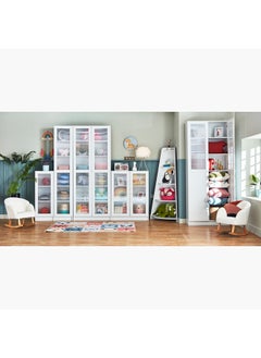 Home Box Frankfurt 3-Tier Multipurpose Storage Unit With 2 Acrylic Doors 80 x 106 x 29.5 cm  - Image 3