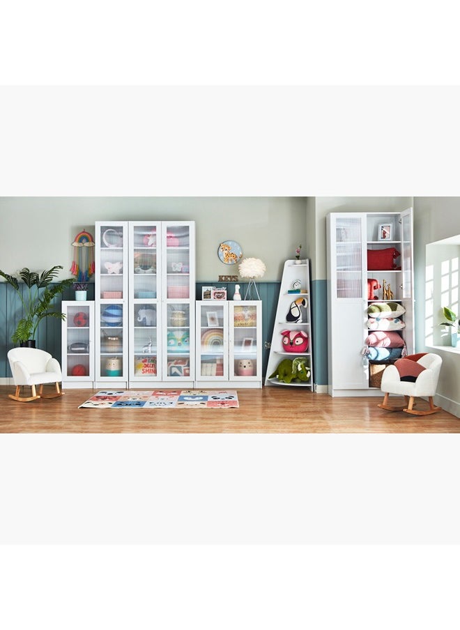 Home Box - Frankfurt 3-Tier Multipurpose Storage Unit With 2 Acrylic Doors 80 x 106 x 29.5 cm - Image 1
