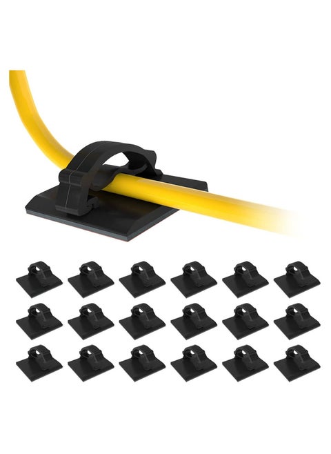 50-Pieces Adhesive Cable Clips,Wire Management Holder Clamps  for Car Office and Home