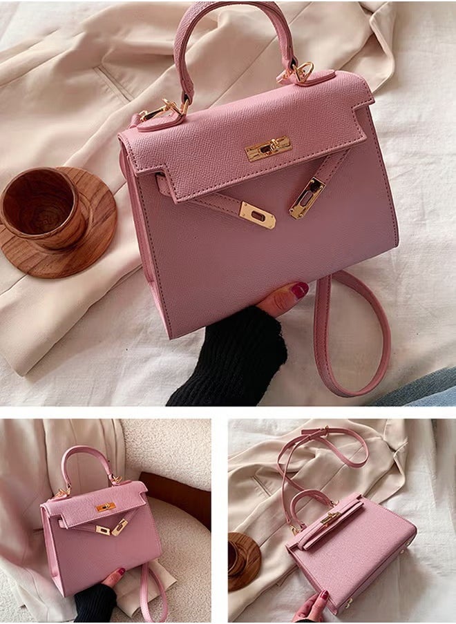 Canway - Retro Handle Satchel with Detachable Strap for Women Casual Shoulder Ladies Crossbody Bags with Lock Closure - Image 1