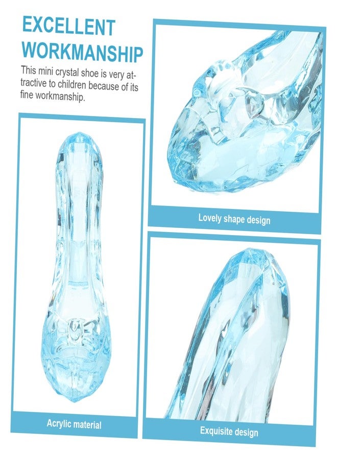 CORHAD Crystal high Heels Shoe Slippers Crystal high Heel Figurines Doll Shoes Replacement Shoe Decor Decorative Tabletop Decor Heels Figure Kid Glass Acrylic Sculpture - Image 4