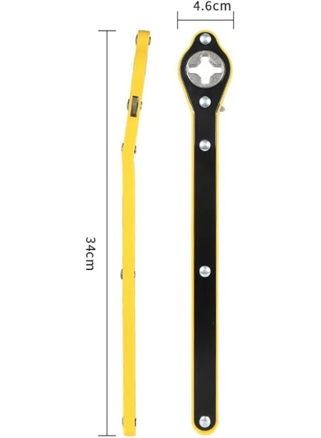 Labor Saving Jack Ratchet Wrench & Lug Wrench Handle - Heavy-Duty Scissor Jack Tool for Car & SUV - Easy Tire Repair & Essential Garage Tool - Image 2