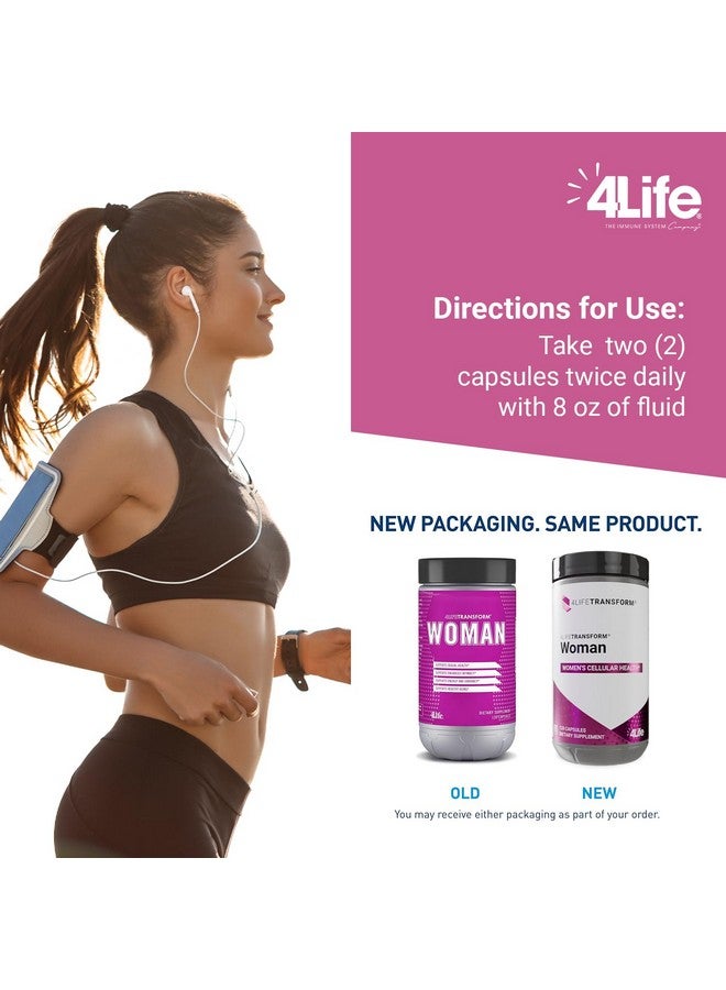 4life 4Life Transform Woman - Women's Supplement with Velvet Bean & Evening Primrose Extracts - Healthy Skin & Well-Being - 120 Vegetable-Derived Capsules - Image 4