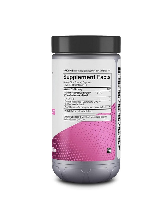 4life 4Life Transform Woman - Women's Supplement with Velvet Bean & Evening Primrose Extracts - Healthy Skin & Well-Being - 120 Vegetable-Derived Capsules - Image 2