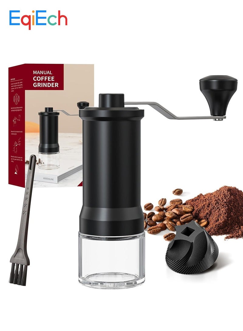 HOMESTAR Manual Coffee Grinder Portable Bean Coarseness Adjustable Hand-ground Washable Espresso V60 Drip French Press Perfect for Home Camping Travel - Image 1