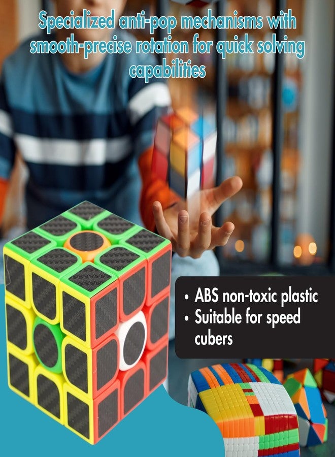 aCADZO 3x3 CarbonSticker Easy Turning and Smooth Play Durable Rubic Cube Toys for Kids and Adults - Image 2