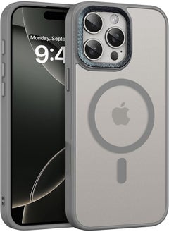 Case BENTOBEN Magnetic Iphone 12 Pro Max, Compatible with Wireless Charger and Magsafe Card Wallet, Simple Clear Shockproof Drop Resistant Anti-Fingerprint Case Compatible with Iphone 12 Pro Max - Grey