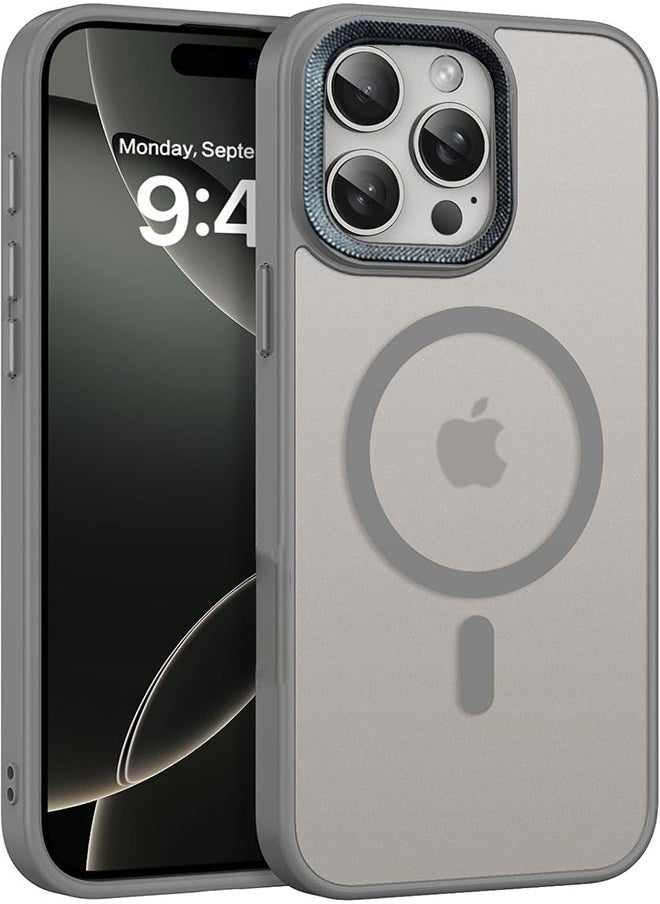Generic - Case BENTOBEN Magnetic Iphone 12 Pro Max, Compatible with Wireless Charger and Magsafe Card Wallet, Simple Clear Shockproof Drop Resistant Anti-Fingerprint Case Compatible with Iphone 12 Pro Max - Grey - Image 1