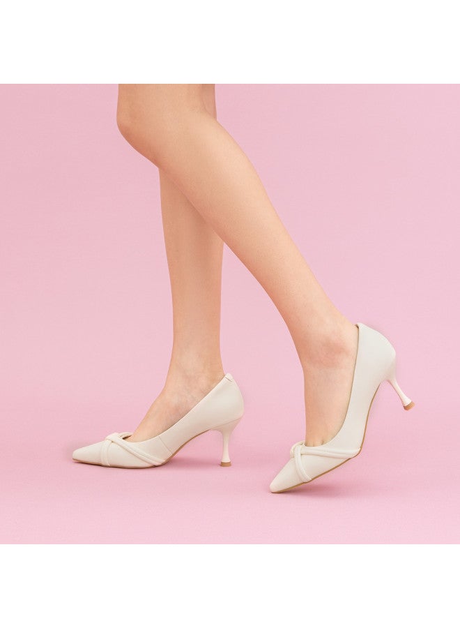 AOKANG Pointed Toe Women's Single Shoes, Spring Fashion Versatile Simple And Elegant Cross Strap Design Fashion Single Shoes For Women - Image 4