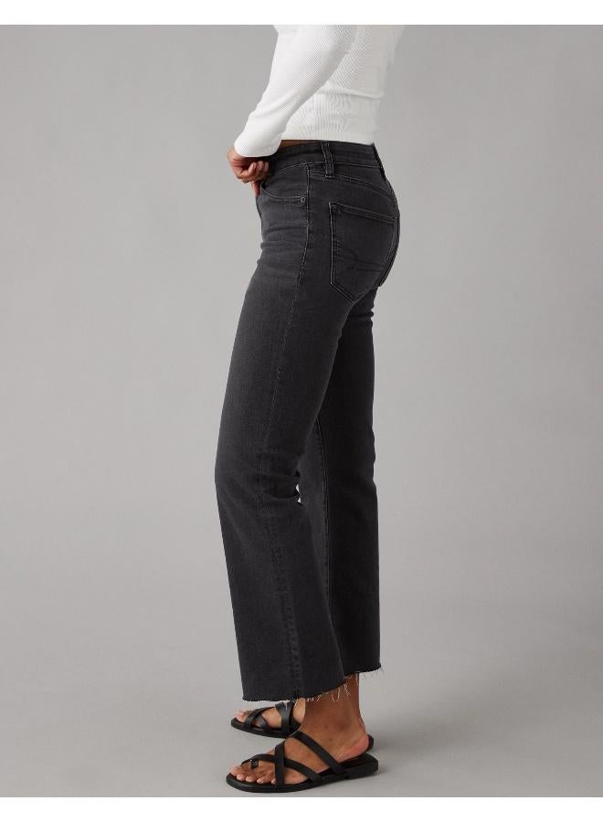 AE Next Level High-Waisted Kick Bootcut Crop Jean