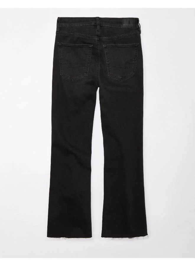 امريكان ايجل AE Next Level High-Waisted Kick Bootcut Crop Jean