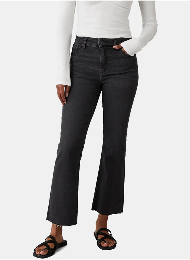 امريكان ايجل AE Next Level High-Waisted Kick Bootcut Crop Jean