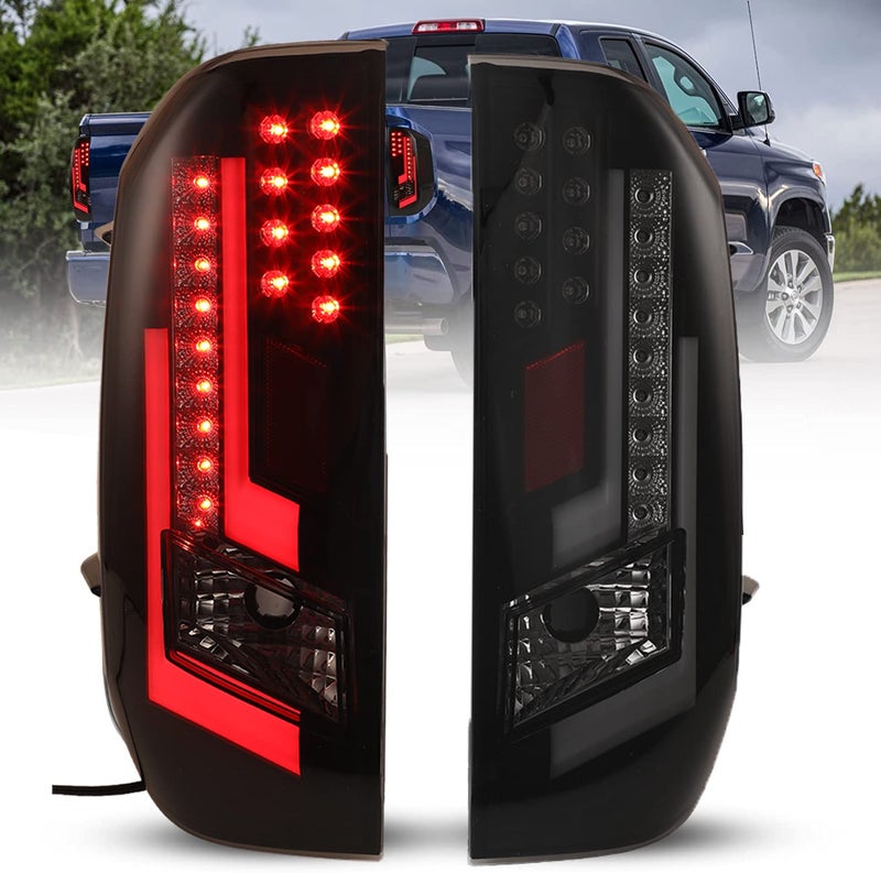 ROXX LED Tail Lights Fit for 20142021 Toyota Tundra Tail Lights Assembly Replacement for Toyota Tundra Pickup 1 Pair Smoked Lens