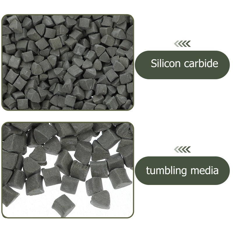4mm Triangle Abrasive Polishing Media 500g for Jewelry Buffing and Rock Tumblers - Image 4