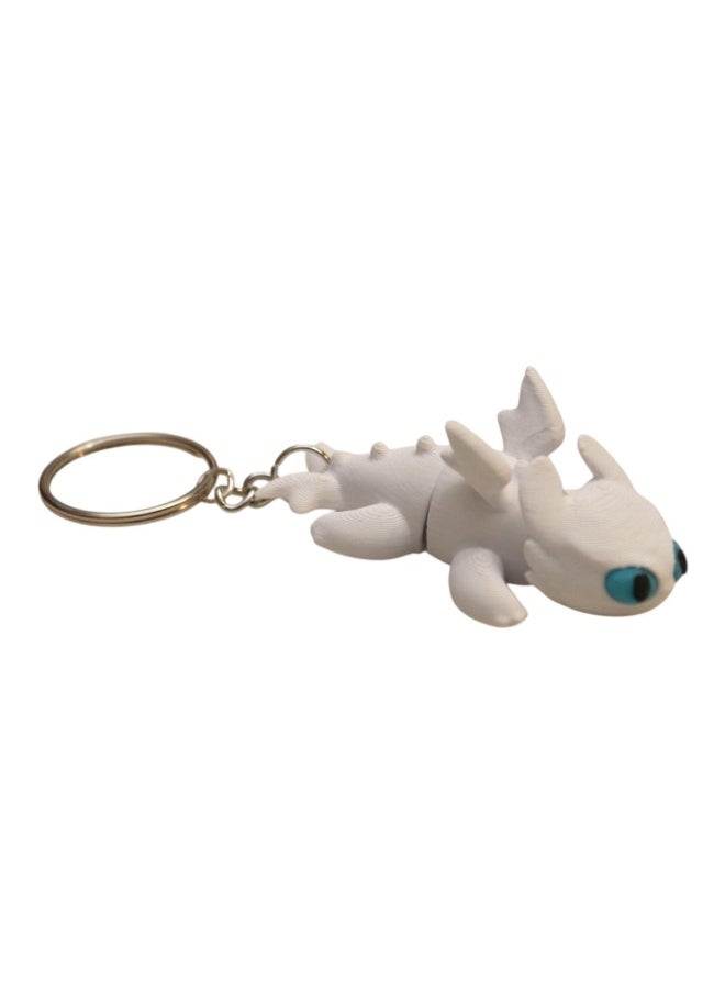 Remal 3D Toothless & Light Fury Dragon Keychains – 3D Printed Articulated Fidget Key Rings – Cute Flexible Dragons for Kids, Teens, Fans – How to Train Your Dragon Inspired Gift  - Image 1