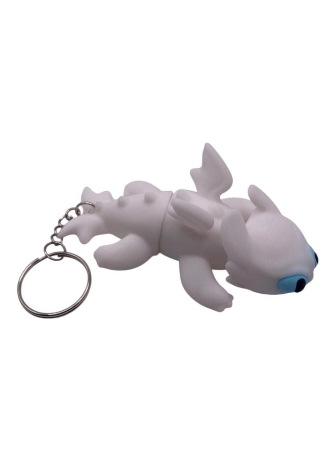 Remal 3D Toothless & Light Fury Dragon Keychains – 3D Printed Articulated Fidget Key Rings – Cute Flexible Dragons for Kids, Teens, Fans – How to Train Your Dragon Inspired Gift  - Image 2