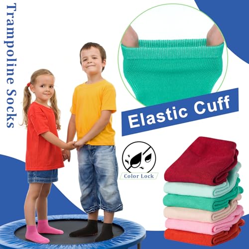 HYCLES Boys Girls Non-Slip Toddler Socks Grip Ankle Sticky Sock Anti-Skid Socks for Kids 6 Pairs for 6-9 Years Kids - Image 2