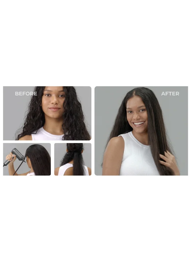 TYMO Airhype Lite High-Speed Hair Dryer 3 Nozzles 240V - Silver