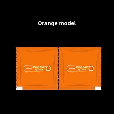 200 Mini Packs Disposable Gloves for Food Orange pearlescent 200 small bag (2 pieces) 