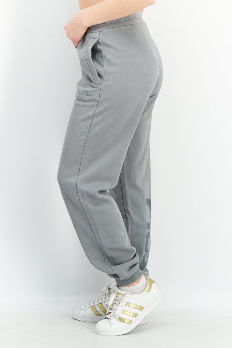 FILA سروال رياضي نسائي مناسب بسحاب، رمادي - Image 2