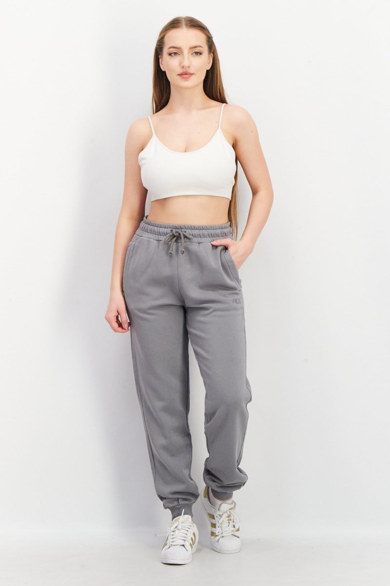 FILA سروال رياضي نسائي مناسب بسحاب، رمادي - Image 3