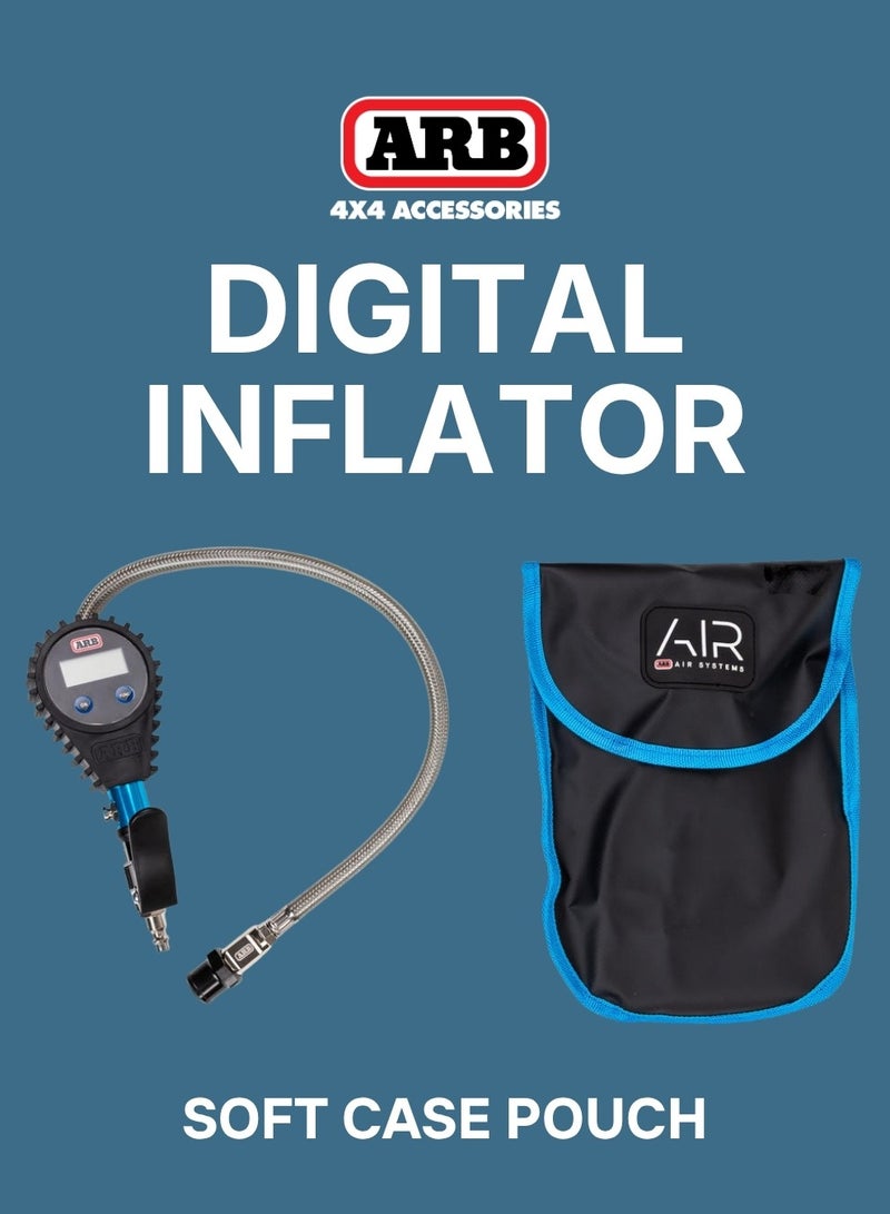 اي ار بي منفاخ إطارات رقمي ARB601A مع رأس نفخ | مقياس ضغط إطارات عالي الدقة (0-200 رطل لكل بوصة مربعة) | ملحق ضاغط هواء شديد التحمل للاستخدام في سيارات الدفع الرباعي والطرق الوعرة وورش العمل - Image 5