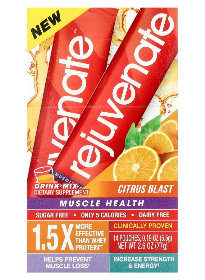 Rejuvenate Muscle Activator™ Drink Mix Citrus Blast 14 Stick Packets 0.19 oz (5.5 g) Each