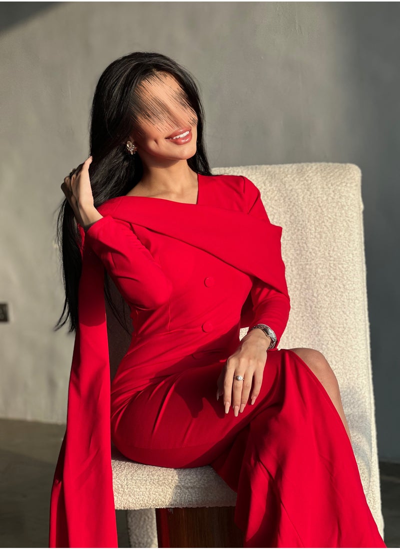 aan - Stunning and elegant red dress - Image 1