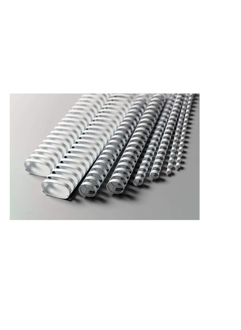 SUPER DEAL 100-Piece Plastic Binding Combs 16mm White  - Image 3