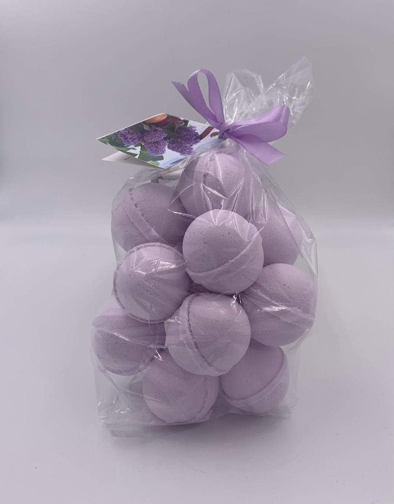 Spa Pure SpaPure FRENCH LILAC Bath Bombs 14 Bath Fizzies with Shea Butter Ultra Moisturizing 12 Oz Great for Dry Skin French Lilac FBA - Image 1